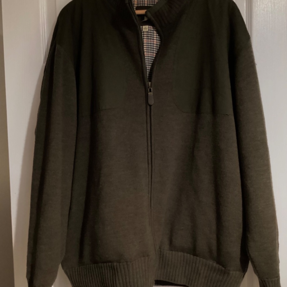 Orvis Men’s Wool knit sweater jacket/coat/Hunting/Shooting Jacket Size XL